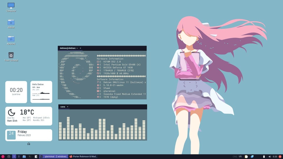 r/unixporn - [LXQt] Rin my beloved &lt;3